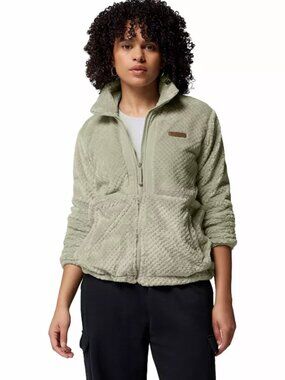 Columbia Women's Fire Side Sherpa Full Zip Fleece | Safari | NWT | XL